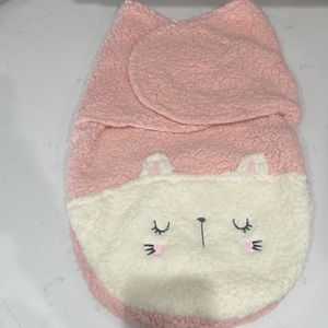 Baby Swaddle Blanket chick pea 3-6 month Sherpa swaddle